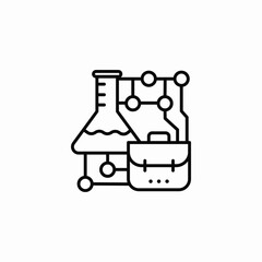 chemistry work icon sign vector