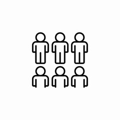 customer audience icon sign vector