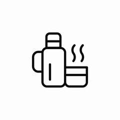 insulated bottle icon sign vector
