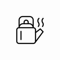kettle pot icon sign vector