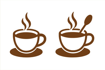 Isolated coffee beans vector design signifying a caffeine-free icon on a white background