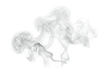 delicate, wispy translucent white smoke, swirling and coiling against a pristine transparent high-key studio background with ample copy space, captured in gentle fluid movement, concept of ethereal