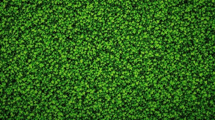 Fototapeta premium Lush, textured backdrop featuring a dense field of small, abstract green shapes
