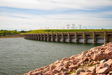 Garrison Dam at Lake Sakakawea in North Dacota