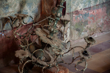 Abandoned Old  Historic Ruined Decaying  Stone Church 