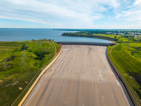 Garrison Dam at Lake Sakakawea in North Dacota
