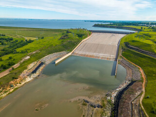 Garrison Dam at Lake Sakakawea in North Dacota