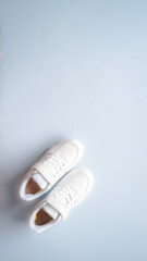 outfit on a plain background, women's clothing, children's clothing, white sneakers