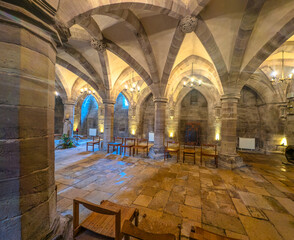 Hereford Cathedral, interior and exterior, England, UK