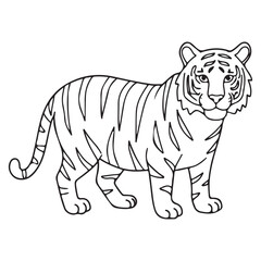 Obraz premium tiger vector illustration
