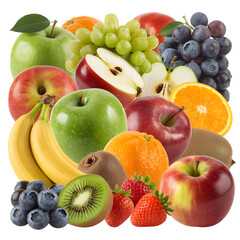 Vibrant assortment of fresh, ripe fruits bursting with natural goodness and healthy appeal