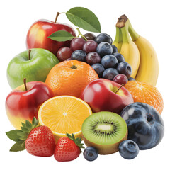 Vibrant fresh fruit medley bursting with natural goodness and healthy appeal for your projects