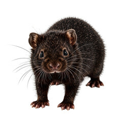 Close up of a velvet furred mole with wide front claws perfect for educational and nature themed projects