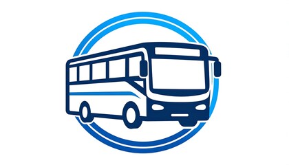 Simple bus logo design