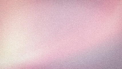 Vibrant 4K abstract background showcasing a soft, blurred grainy texture with enchanting transitions of pink, purple, and subtle yellow hues