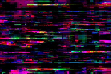 Cyber glitch space digital technology abstract background