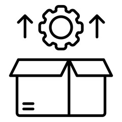 packaging process line icon
