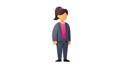 Obraz premium Vector illustration of key employee icon on white background, business team concept