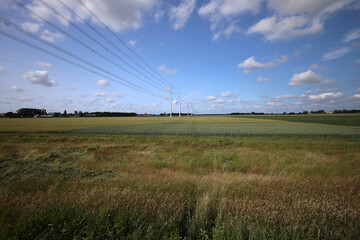 Wintrack pylons for carrying high voltage power lines at Kruisweg