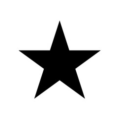 Obraz premium vector black star symbol for ui icons and apps