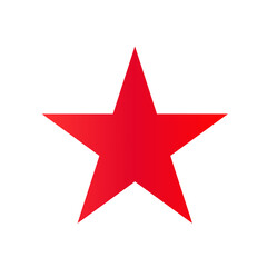 red star icon flat vector symbol design