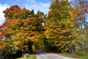 Autumn Day on Vermont Backroad