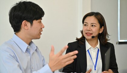 カスタマーサービスの誠実な対応シーン