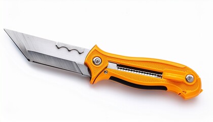 Obraz premium boline a curved utility knife its blade sharp for harvesting herbs and inscribing symbols isolated on white background