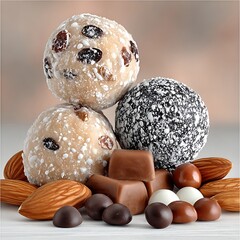 Delicious Assorted Sweet Confections with Nuts and Dried Fruits