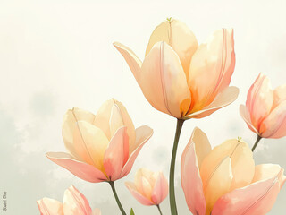 Naklejka premium abstract floral background