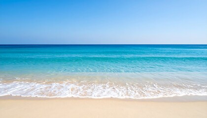 Obraz premium Tranquil beach scene with azure waters