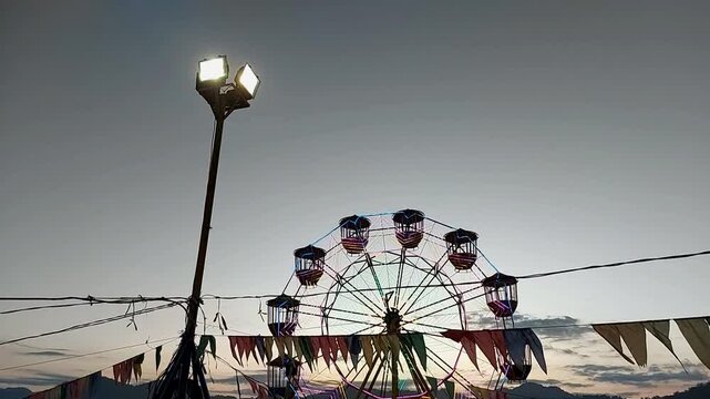 ferris wheel at night