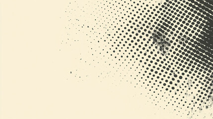 Abstract halftone pattern on a light beige background