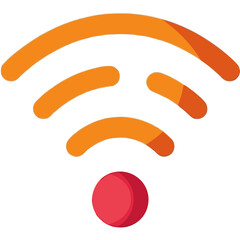 Vibrant signal waves convey modern connectivity and wireless data transmission, ideal for tech concepts