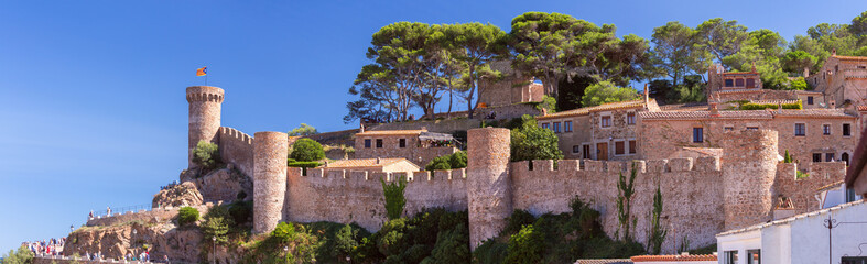 Vila Vella Fortress in Tossa de Mar, Spain