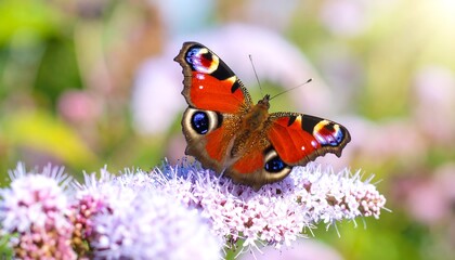 Vibrant butterfly on a flower