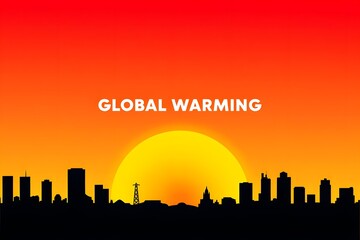 Global warming climate change effects on cities rising temperatures and pollution levels