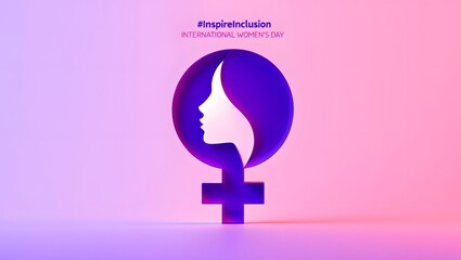 International women's day inspire inclusion woman symbol feminism equality rights
