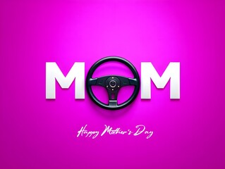 Happy mother's day car mom gift idea steering wheel mom automotive gift for mother's day