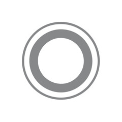 Minimalist Gray and White Circles with Concentric Rings Vector Illustration