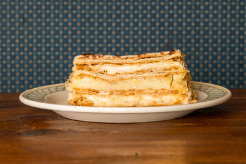slice of Napoleon pastry