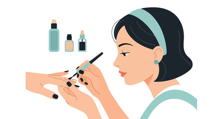 Nail Artist Application: A Manicure Illustration