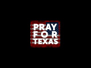Pray for texas graphic with american flag background for solidarity and support texas