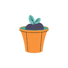 Obraz premium green plant in a pot