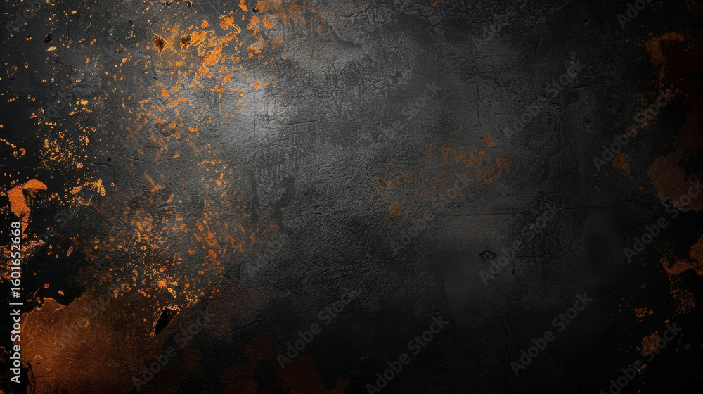 Poster dark grunge abstract background featuring textured surface with scratches and noise, evoking sense o