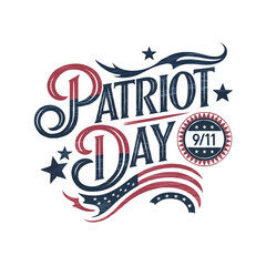 Patriot Day vector typography t-shirt design