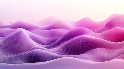 Abstract digital landscape of undulating, multicolored forms.  Soft, flowing lines create a sense of movement and depth