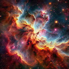 Visualization of space nebule astronomy concept background