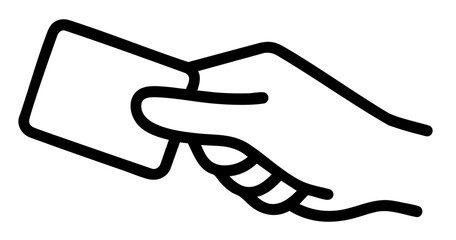 Hand Holding Bank Card — Symbol of Credit or Debit Card Payment, Transaction and Cashless Purchase in Retail and Digital Finance

