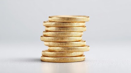 Stacked Gold Coins: Finance, Savings, Investment, Currency